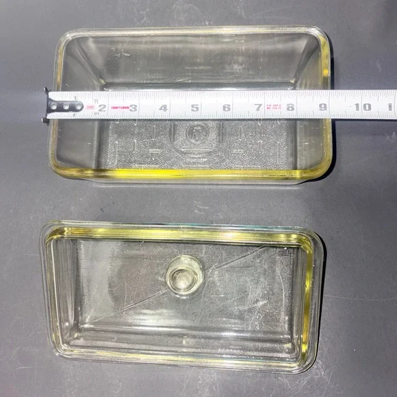 Vintage 1940's Westinghouse Glass Refrigerator Storage Dish w/Lid 9"x5" - Picture 7 of 14